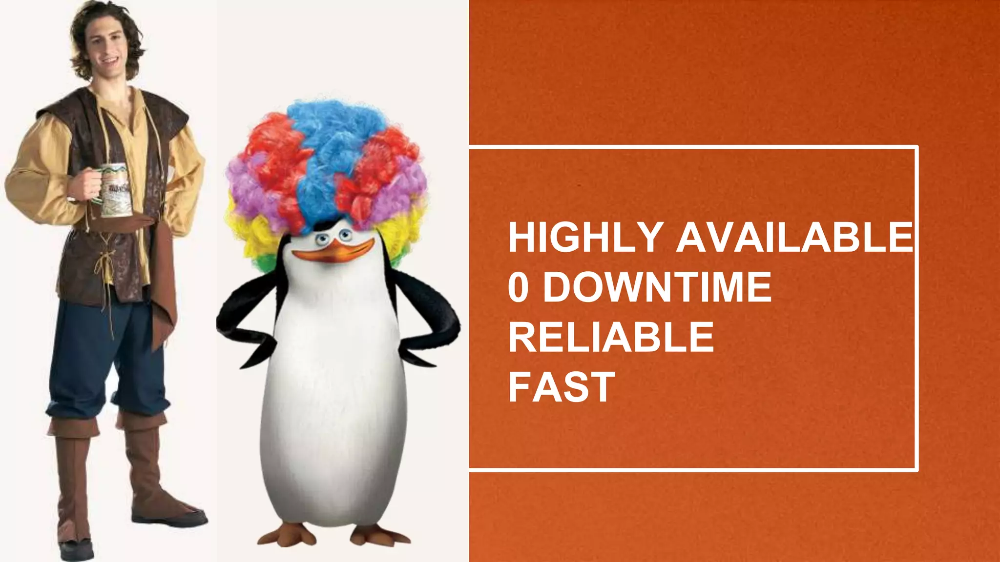 HIGHLY AVAILABLE
0 DOWNTIME
RELIABLE
FAST
 
