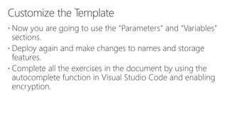 Building Azure ARM Templates Lesson 1 | PPTX