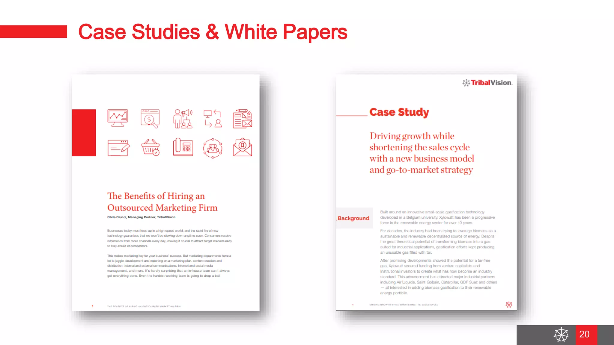 Wednesday, August 29, 2018
14
Case Studies & White Papers
20
 