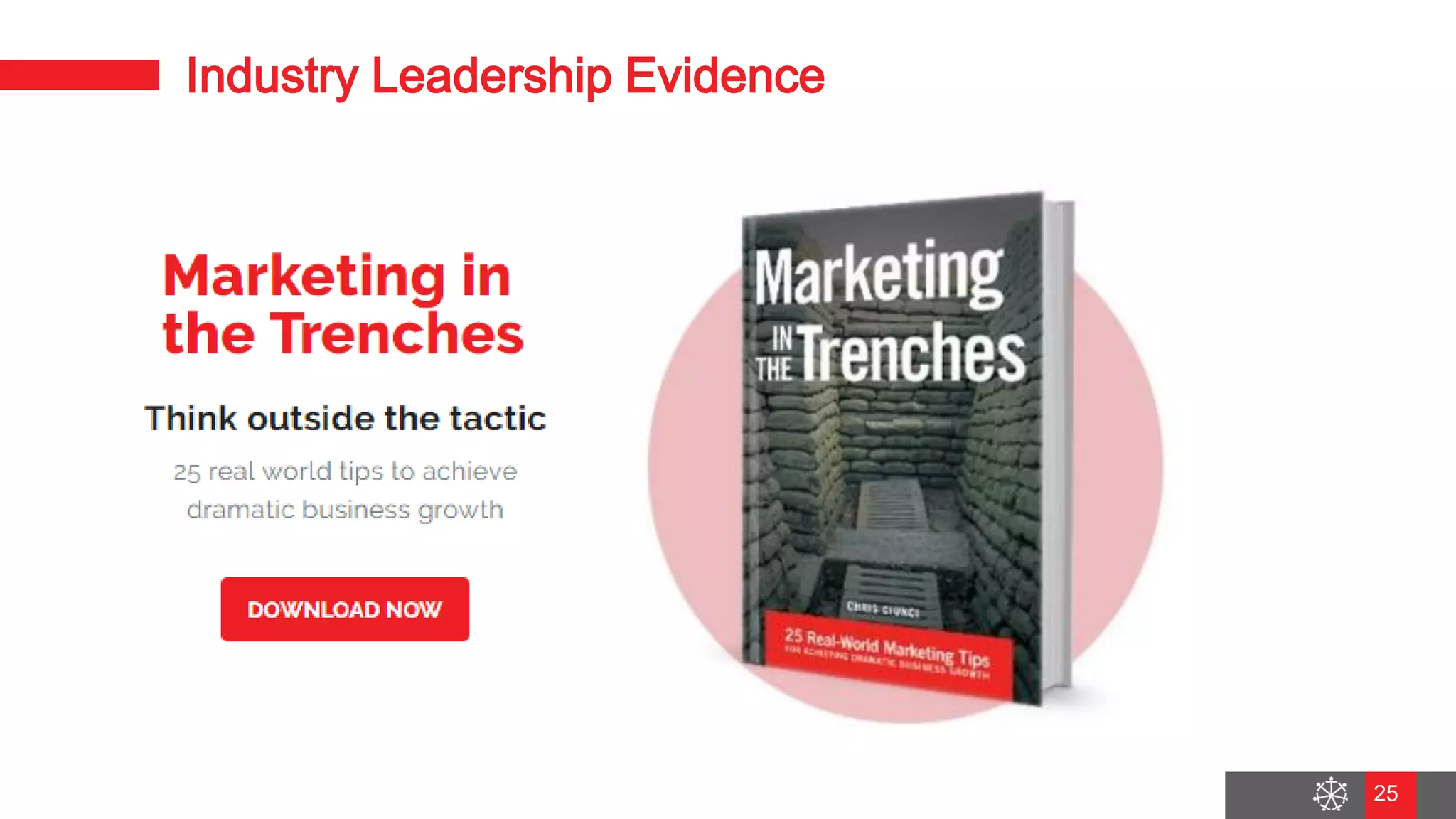 Wednesday, August 29, 2018
19
Industry Leadership Evidence
25
 