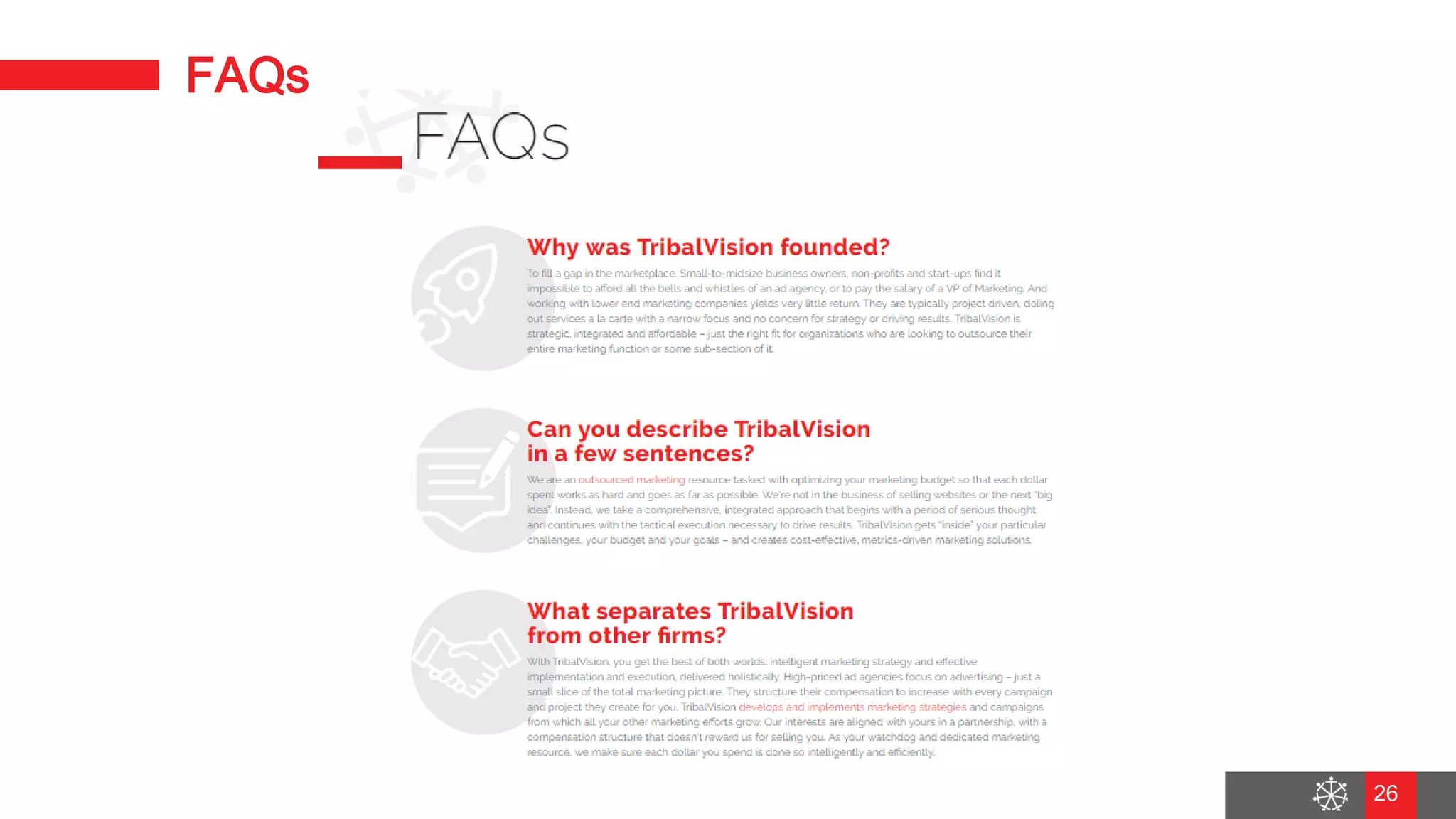 Wednesday, August 29, 2018
20
FAQs
26
 