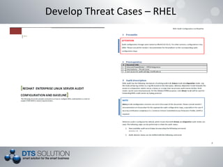 Develop Threat Cases – RHEL
 