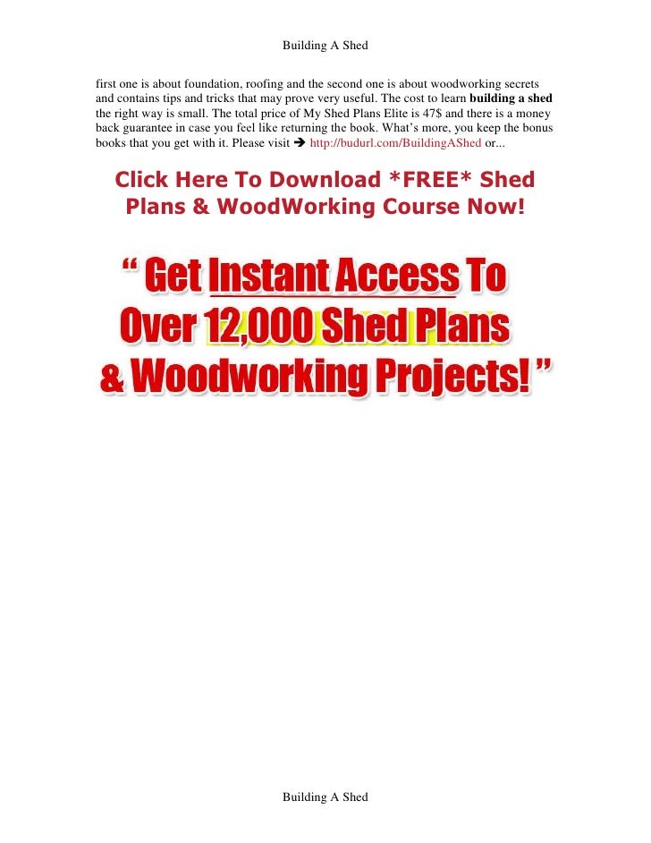 Building a shed how to build a shed