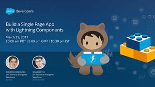 Building a Single Page App with Lightning
ComponentsMarch 15, 2017
 