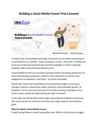Building a Social Media Funnel That Converts | PDF