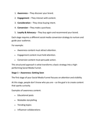 Building a Social Media Funnel That Converts | PDF