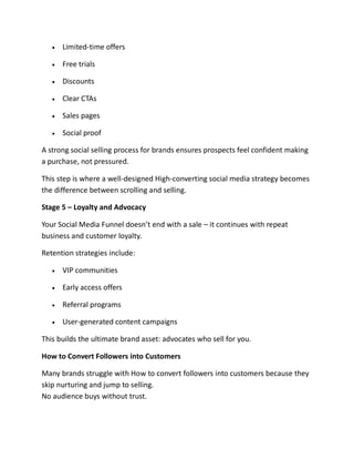 Building a Social Media Funnel That Converts | PDF