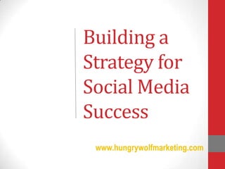 Building a
Strategy for
Social Media
Success
www.hungrywolfmarketing.com

 