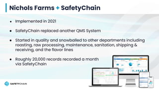 Building a Strong FSQA Strategy at Nichols Farms | PPTX