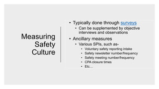 Building a Strong Safety Culture | PDF