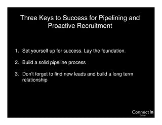 Building a Strong Talent Pipeline | ConnectIn Dubai | PDF