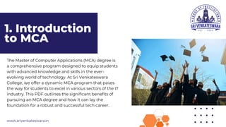 Mca Application Building a Strong tech Career: The benefits of an MCA Degree | PPT