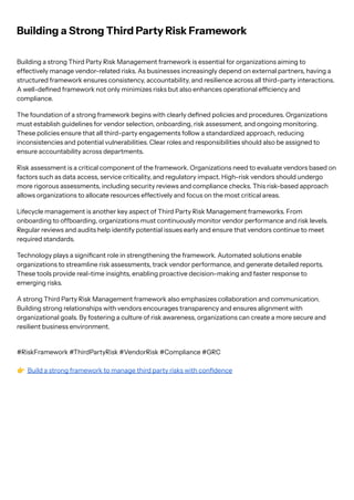 Third Party Risk Management Frameworks Example Building a Strong Third Party Risk Framework.pdf