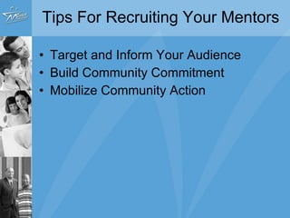 Building a Successful Mentoring Program: Definition and Recruitment ...