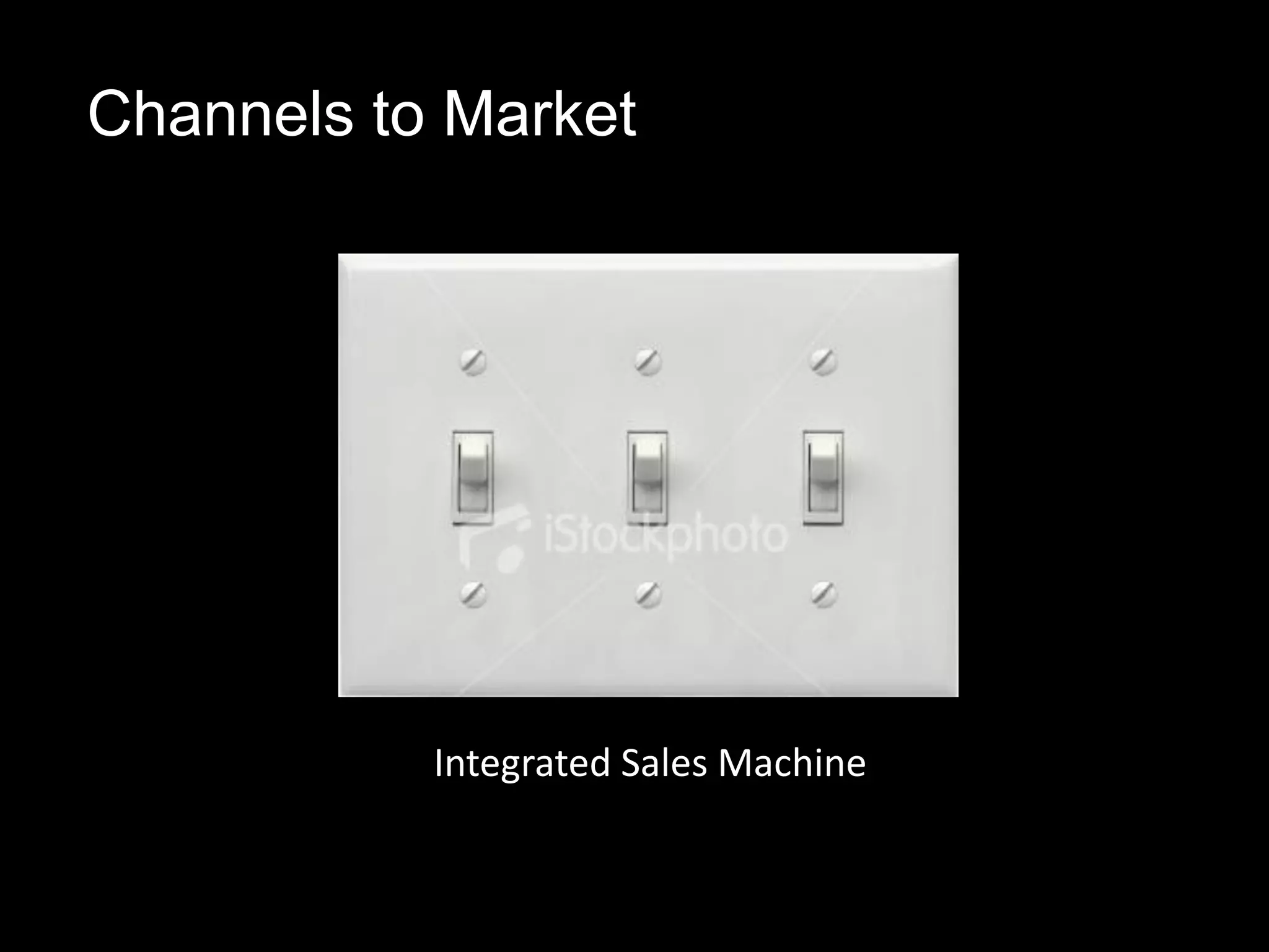 44
Integrated Sales Machine
Channels to Market
 