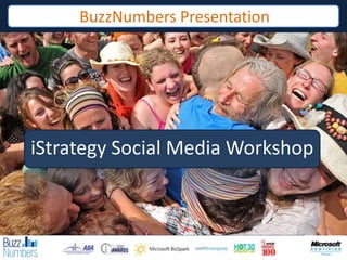 BuzzNumbers Presentation iStrategy Social Media Workshop 