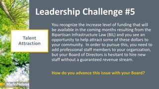 Leadership Challenge #5
You recognize the increase level of funding that will
be available in the coming months resulting ...