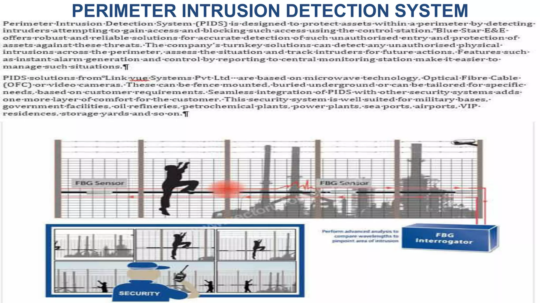 PERIMETER INTRUSION DETECTION SYSTEM
 