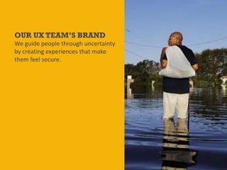 @Deckerdynamic @bobthomas @jenmcginn
Hiring the best people for you
• Align your job description with the qualities that fit your brand
4. Hiring the Right People for You #UXPA2018 @bobthomas
OUR UX TEAM’S BRAND
We guide people through uncertainty
by creating experiences that make
them feel secure.
 