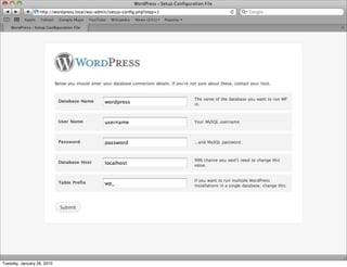 Tuesday, January 26, 2010
 