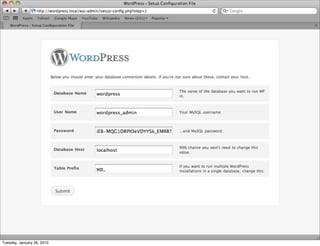 Tuesday, January 26, 2010
 