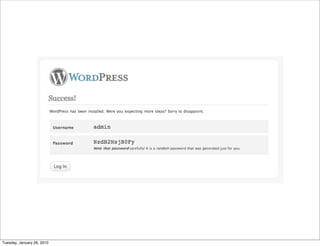 Tuesday, January 26, 2010
 