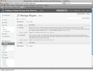 Tuesday, January 26, 2010
 