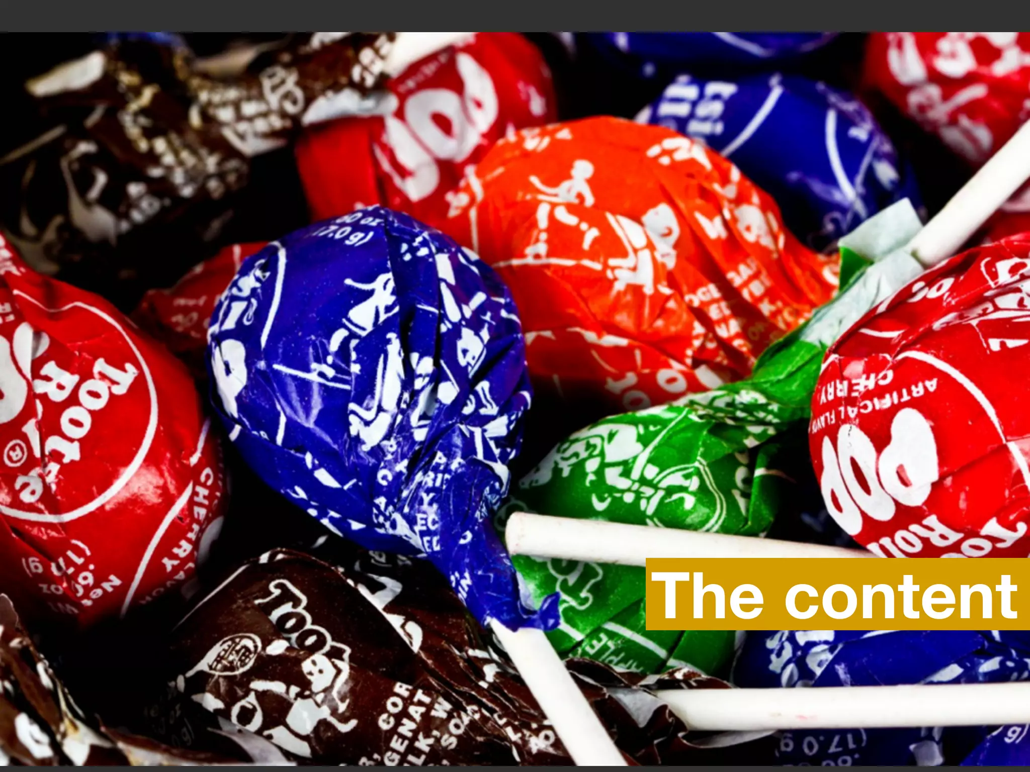 The content
 #MWUX12 | 06.01.2012
     @sara_ann_marie
 