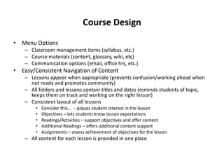  Organize materials into modules/units/lessons