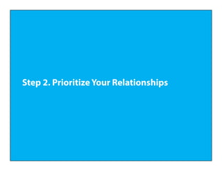 Step 2. Prioritize Your Relationships
 