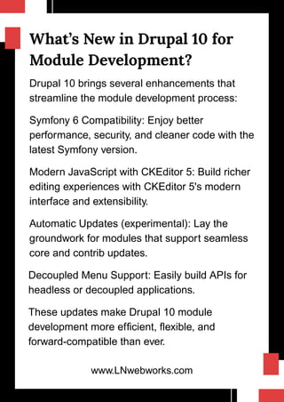 Why Drupal 10 Module Development Is Key to Scalable Websites | PDF
