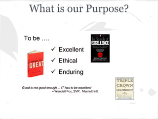 What is our Purpose?
 