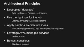 Building big data applications on AWS by Ran Tessler | PPT