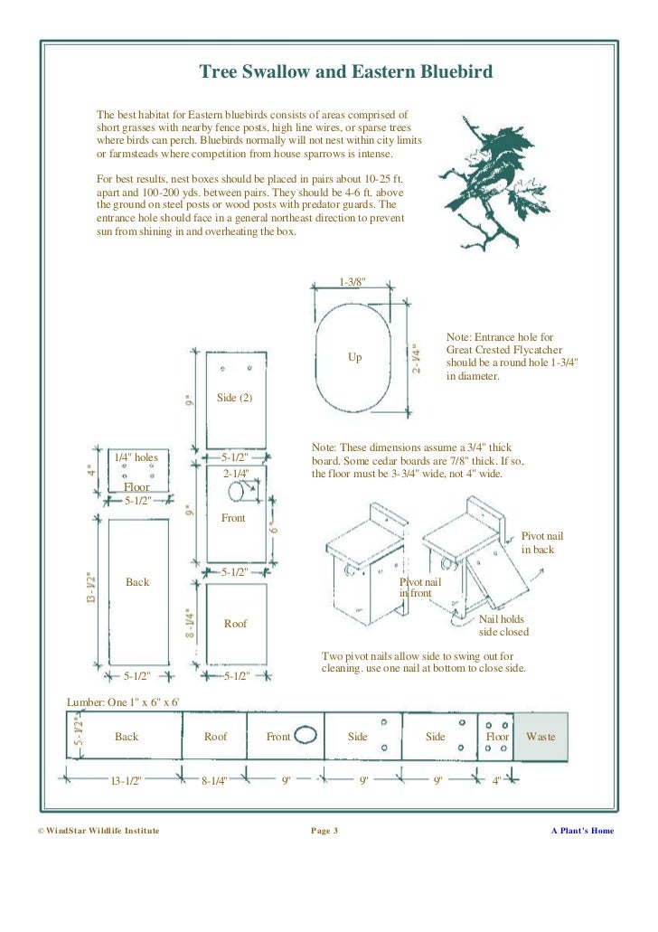 Building Nesting Boxes And Nesting Platforms