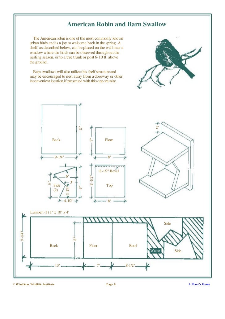 Building Nesting Boxes And Nesting Platforms