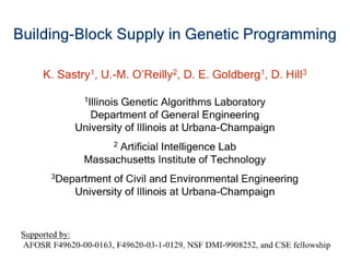 Building-Block Supply in Genetic Programming