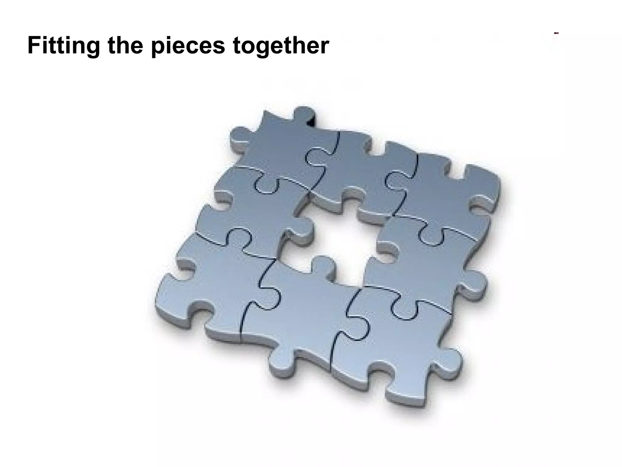 Fitting the pieces together 