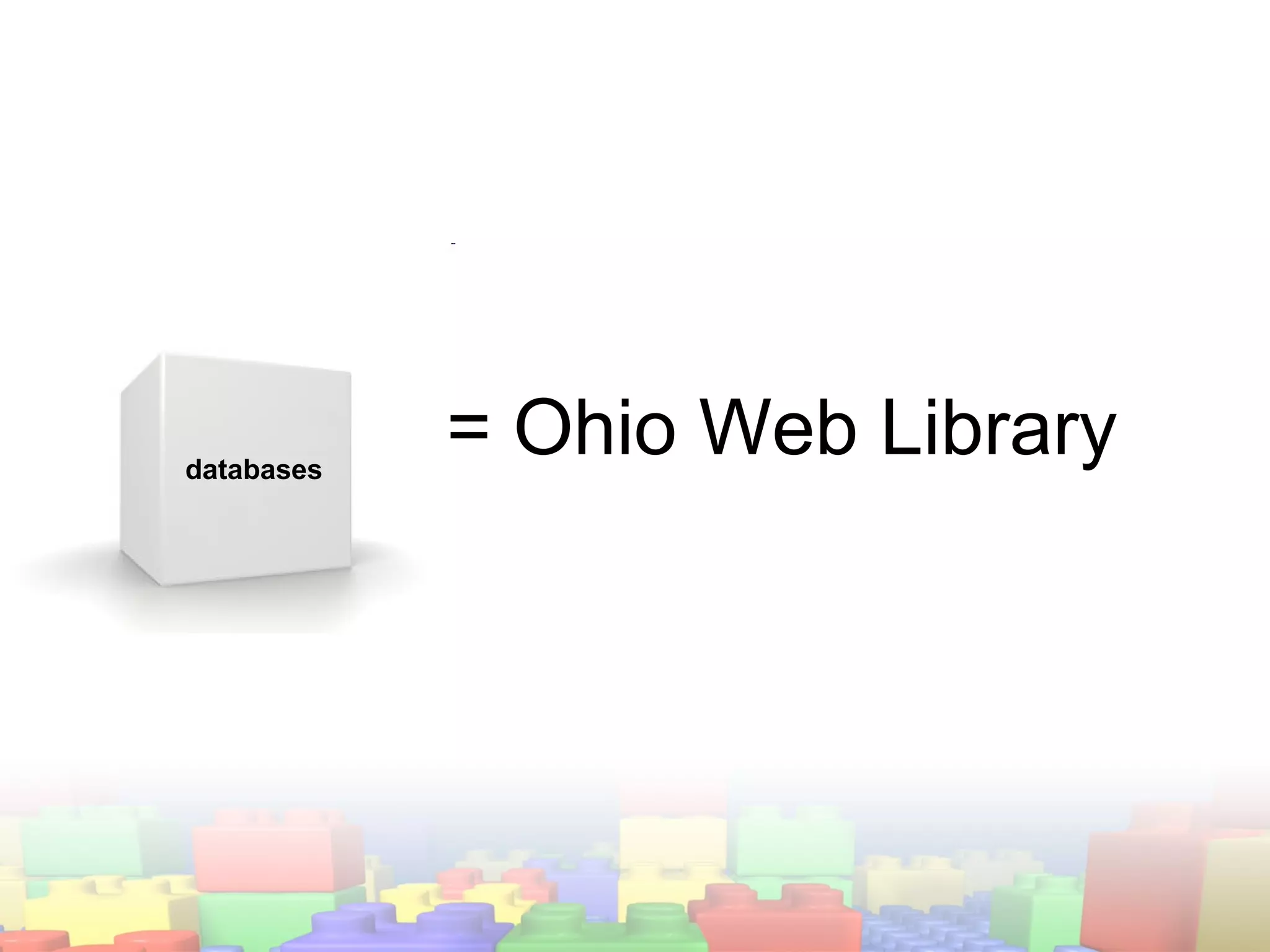 databases = Ohio Web Library 