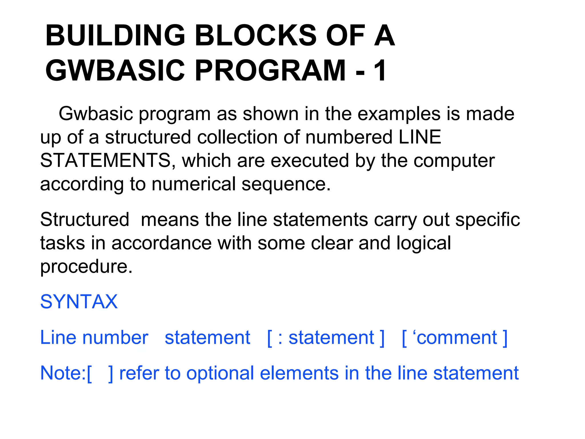 Building blocks 2 | PPT | Programming Languages | Computing