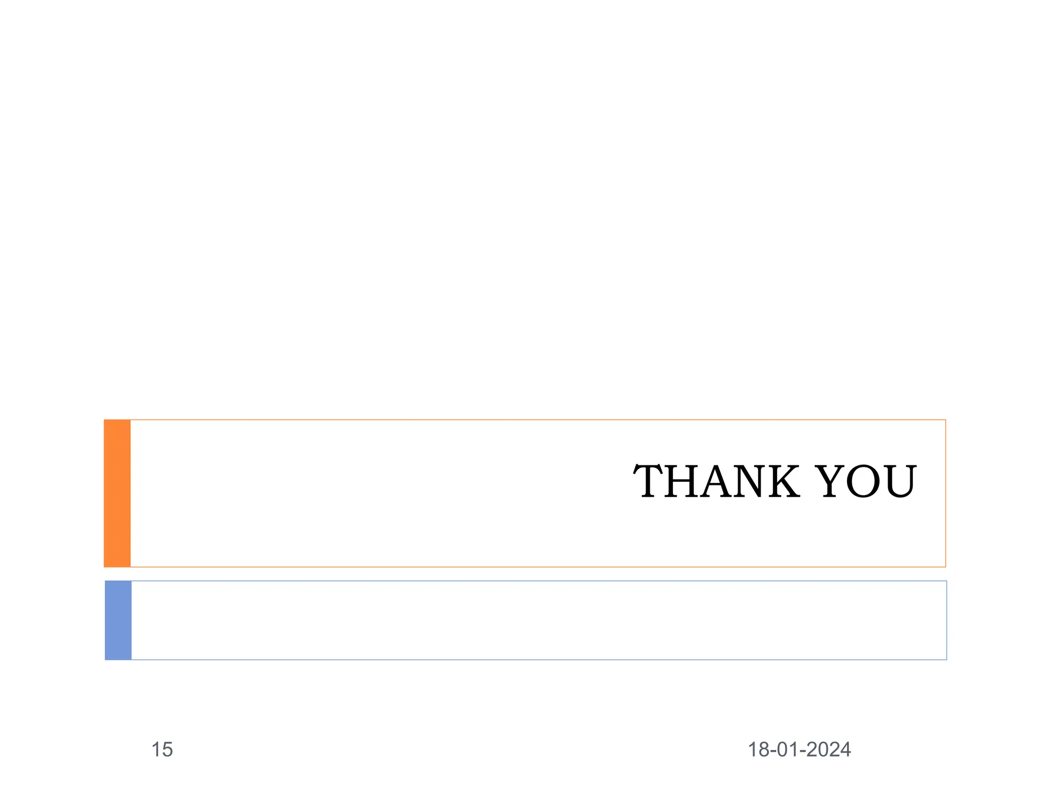 THANK YOU
18-01-2024
15
 