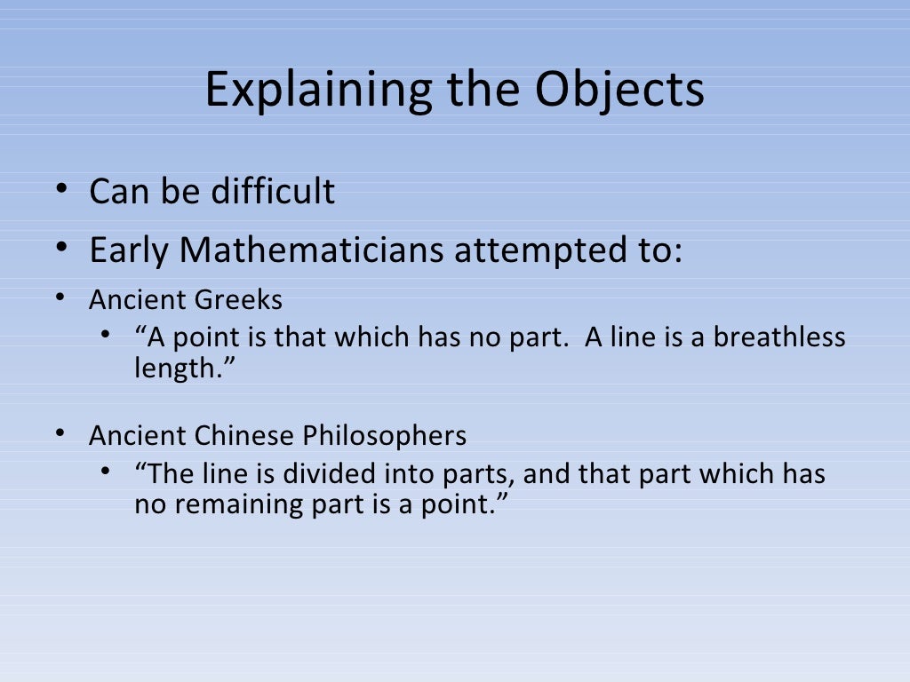 Building Blocks Of Geometry