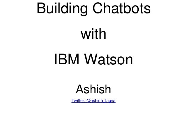 chatbot using ibm watson