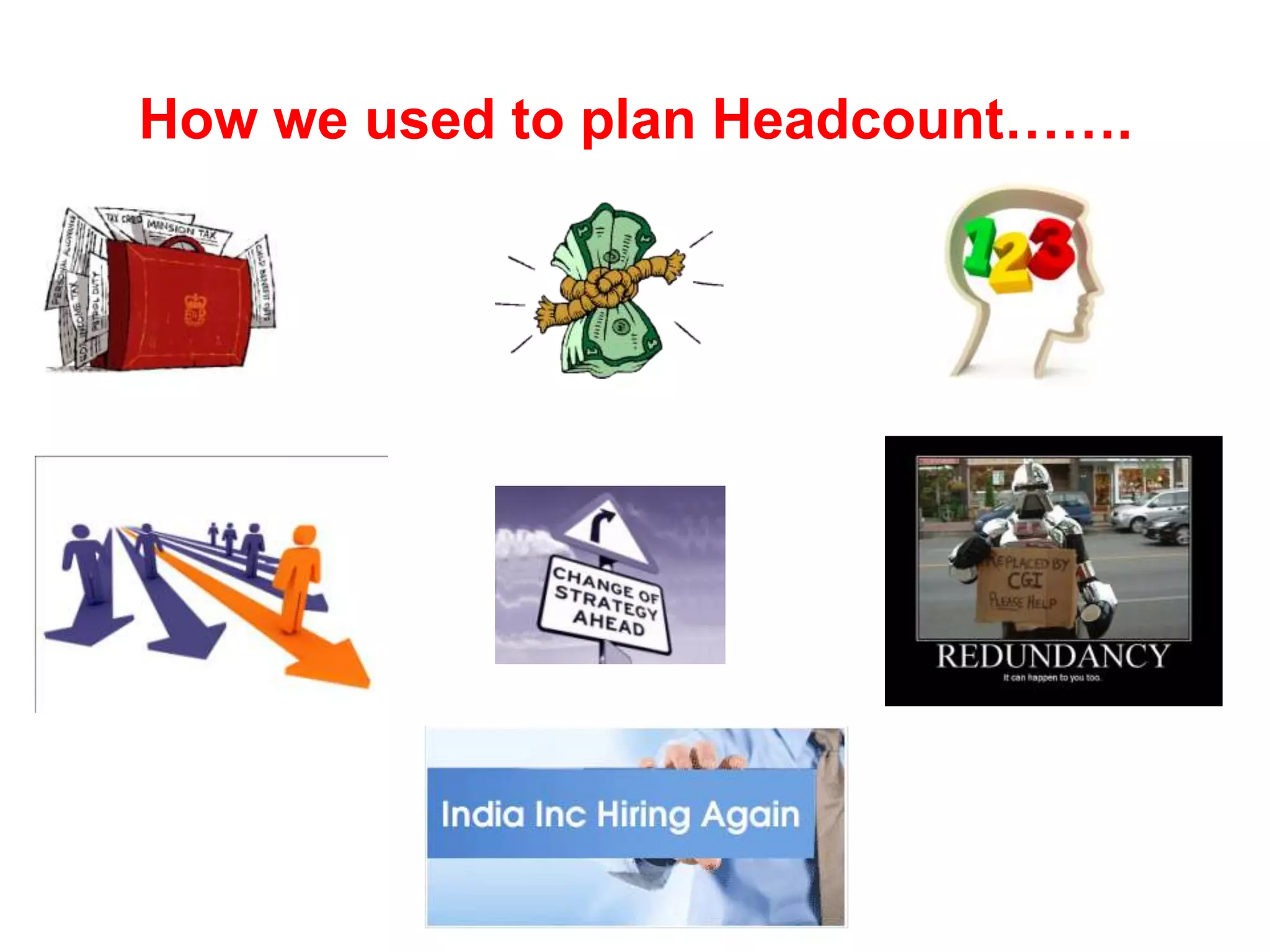 How we used to plan Headcount…….
 