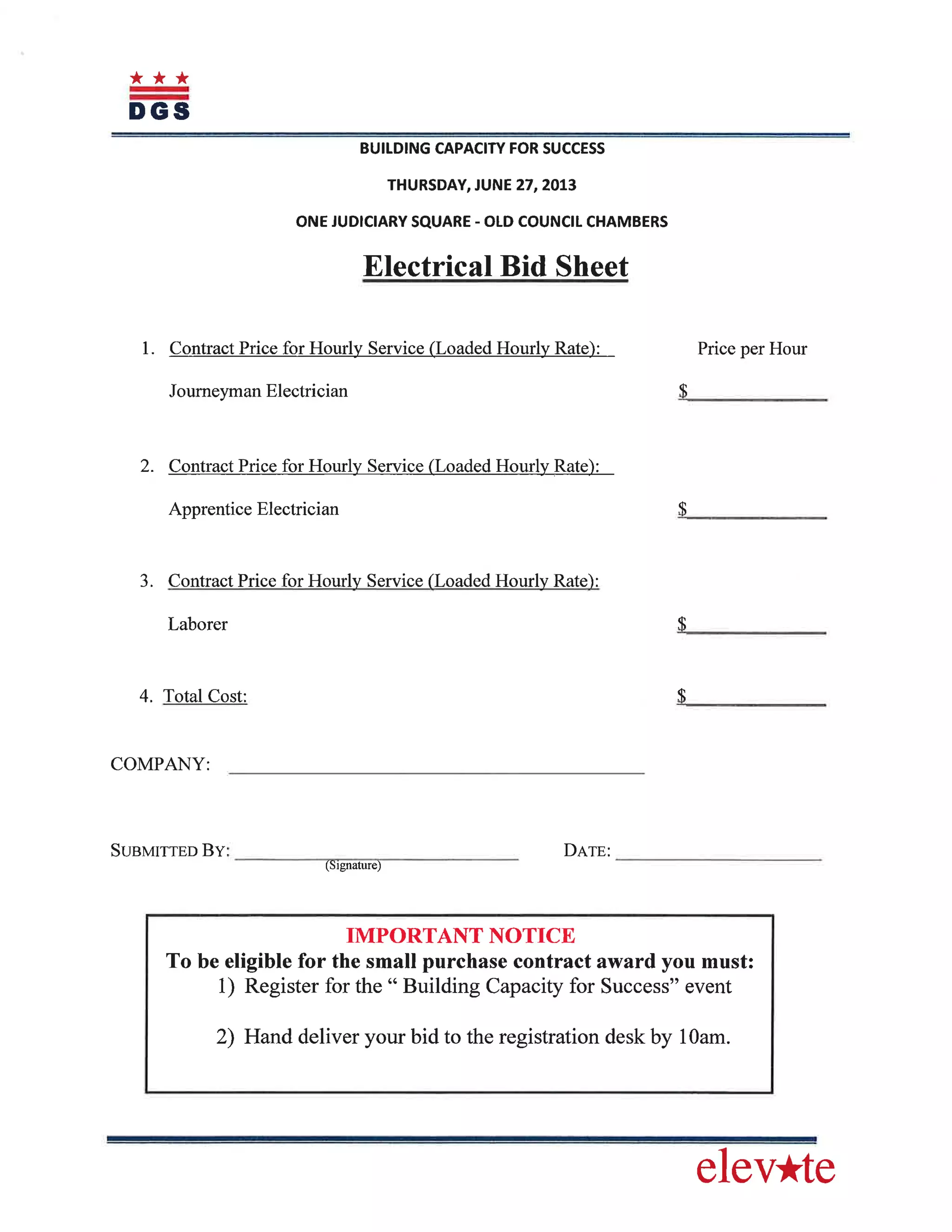 "Building Capacity For Success" Handouts