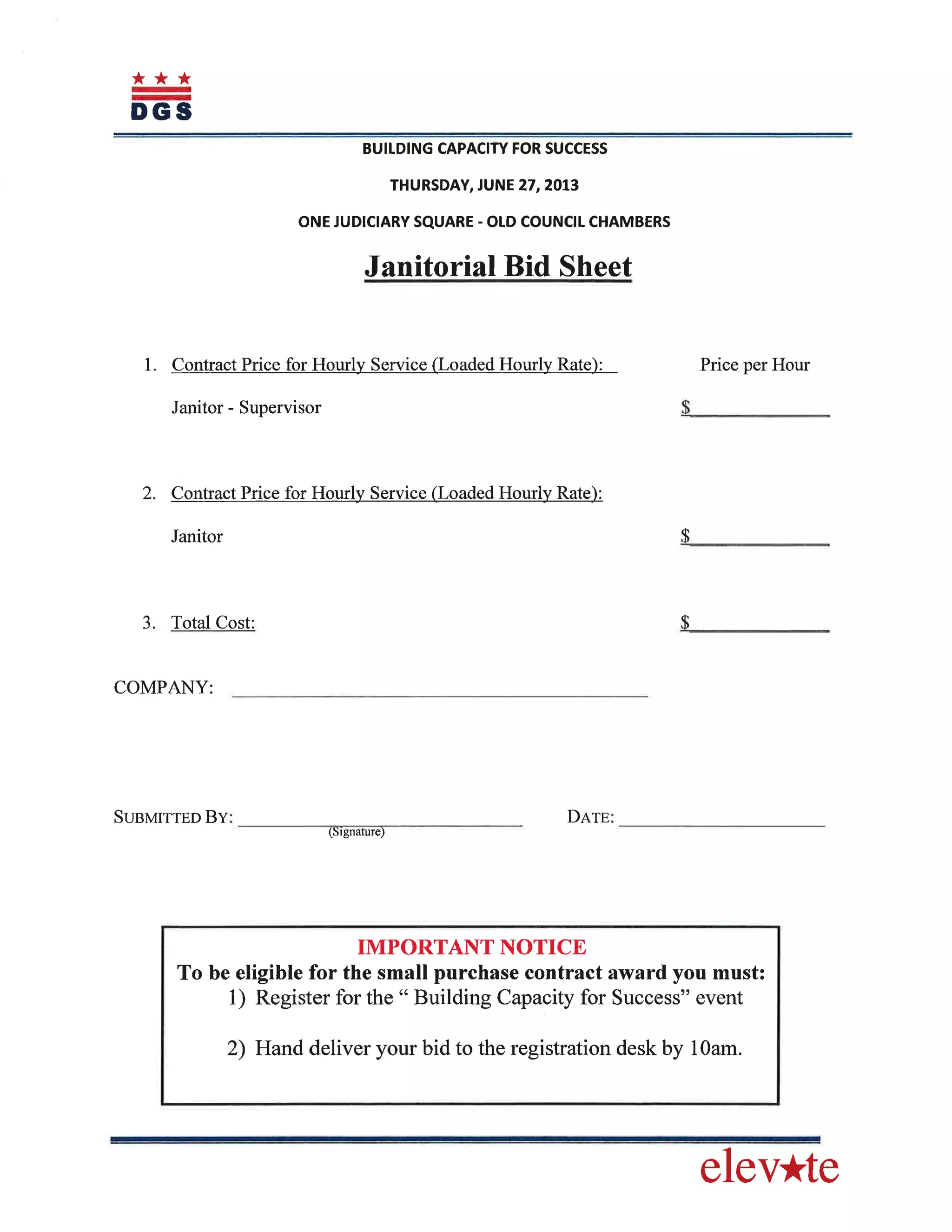 "Building Capacity For Success" Handouts