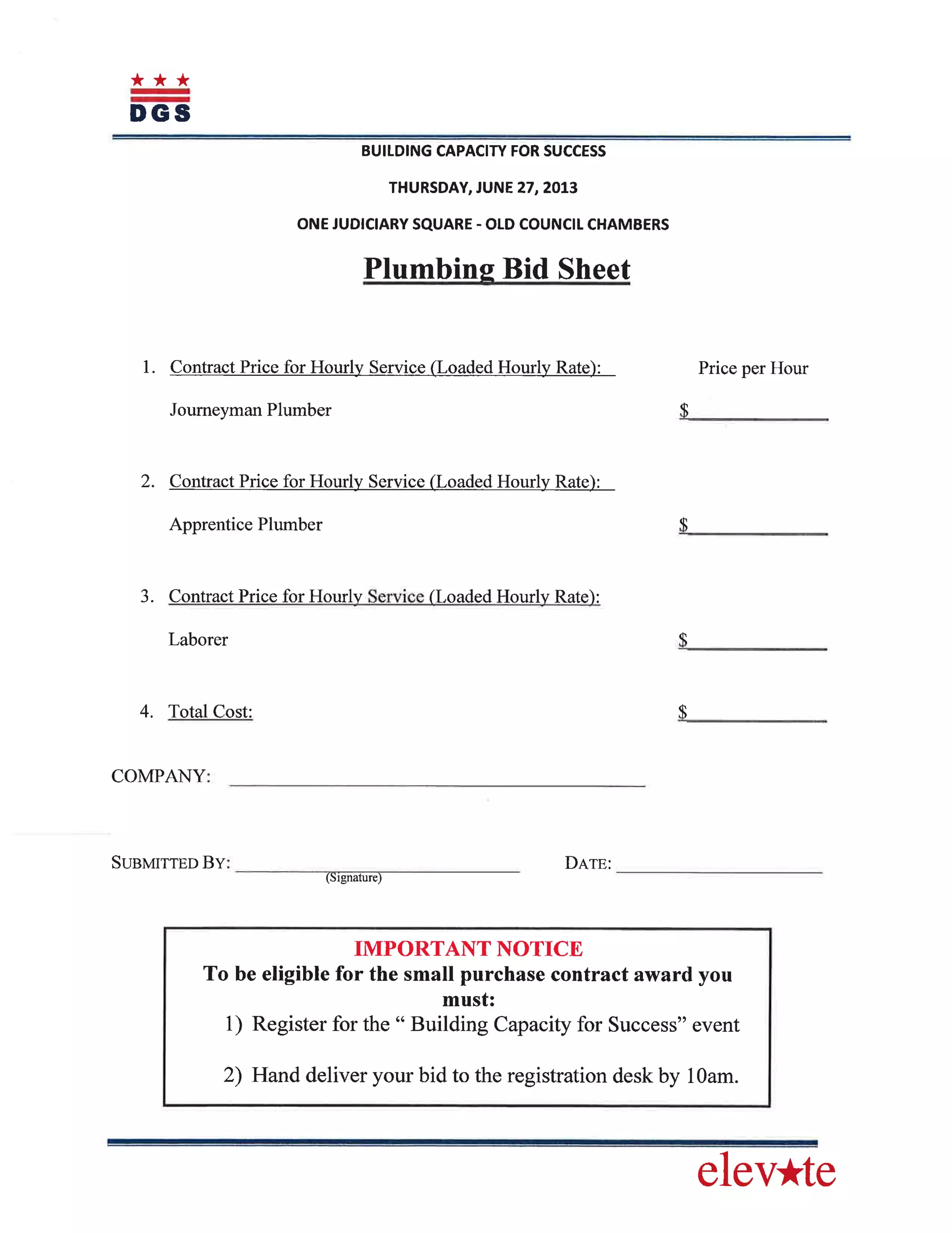 "Building Capacity For Success" Handouts