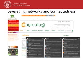 Leveraging networks and connectedness
 