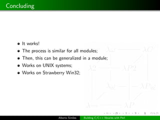 Concluding




     It works!
     The process is similar for all modules;
     Then, this can be generalized in a module;...