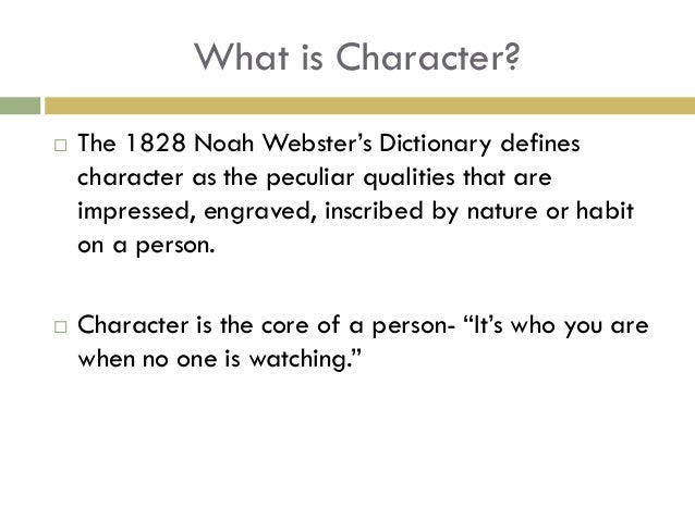 what is character building