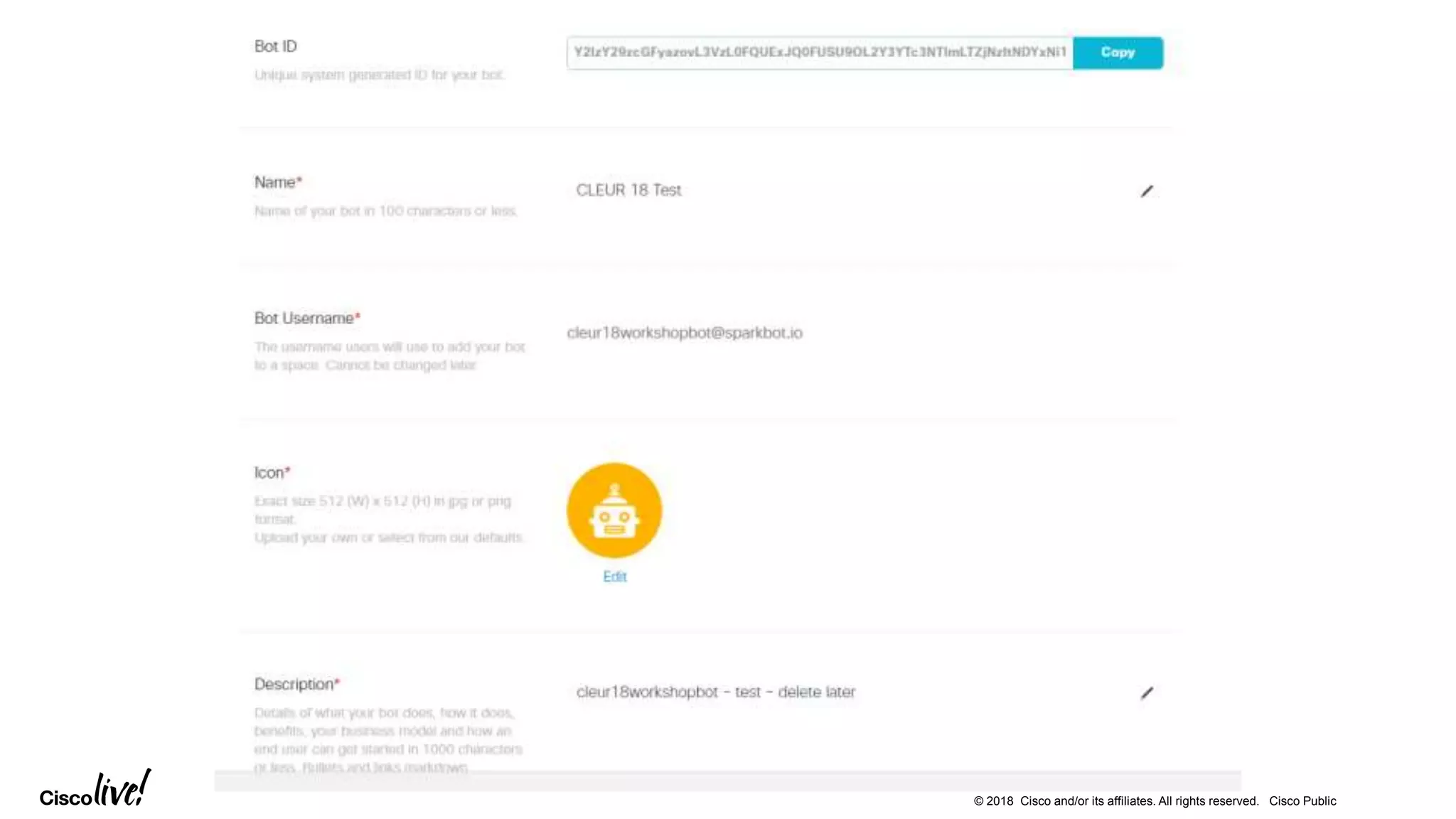 © 2018 Cisco and/or its affiliates. All rights reserved. Cisco Public
 